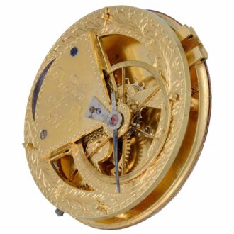 German cylinder pocket watch with day, date calendar Circa 1790