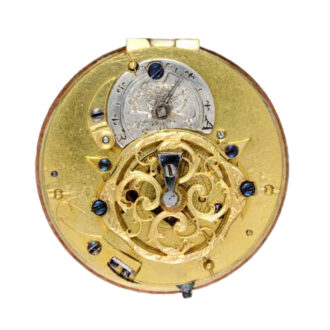 French gold verge watch with ballooning scene Circa 1790
