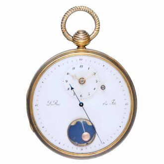 Very rare French double wheel Debaufre escapement Circa 1790