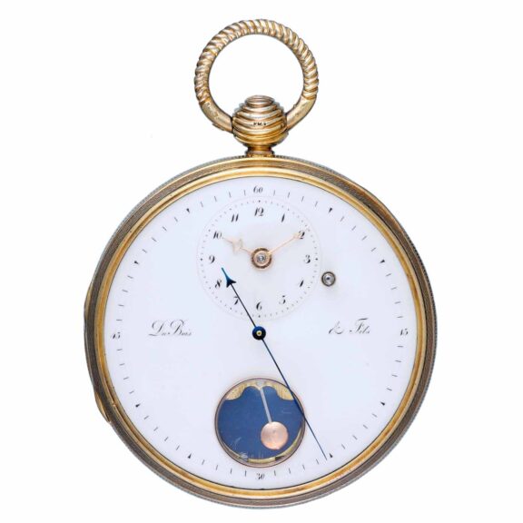 Very rare French double wheel Debaufre escapement Circa 1790