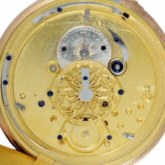 Swiss gold quarter repeating verge automaton Circa 1790
