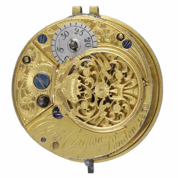 An English verge pocket watch in silver pair cases Circa 1791 An English verge pocket watch in silver pair cases Circa 1791