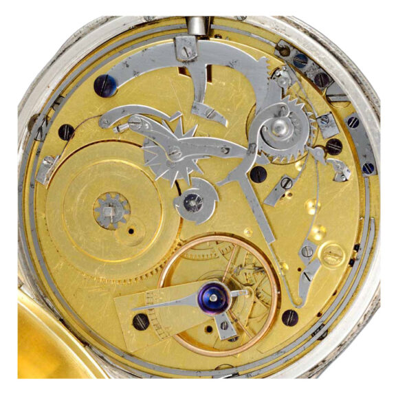 Swiss silver quarter repeating virgule pocket watch Circa 1800 Swiss silver quarter repeating virgule pocket watch Circa 1800