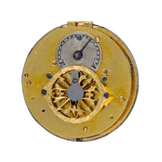 Swiss gold verge watch with matching chatelaine Circa 1810