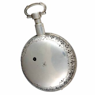 English silver pair cased quarter repeater with date Circa 1810