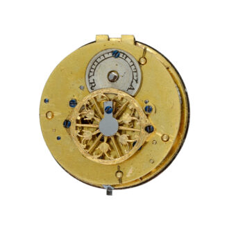 Swiss gold verge watch with diamond set chatelaine Circa 1810