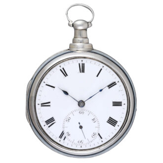 English silver pair cased verge with subsidiary seconds Circa 1811