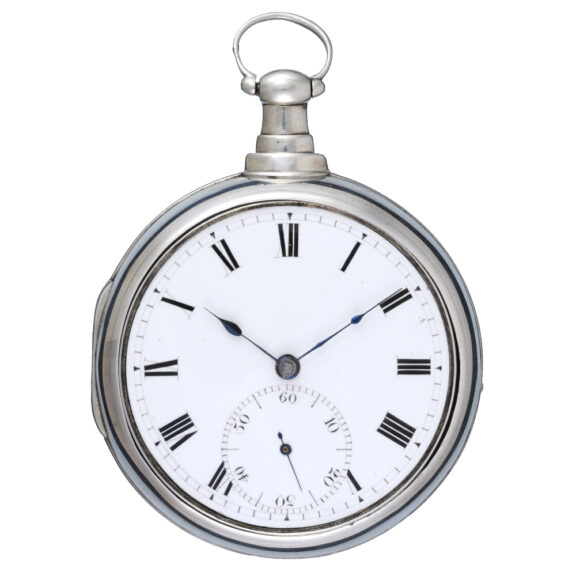 English silver pair cased verge with subsidiary seconds Circa 1811 English silver pair cased verge with subsidiary seconds Circa 1811