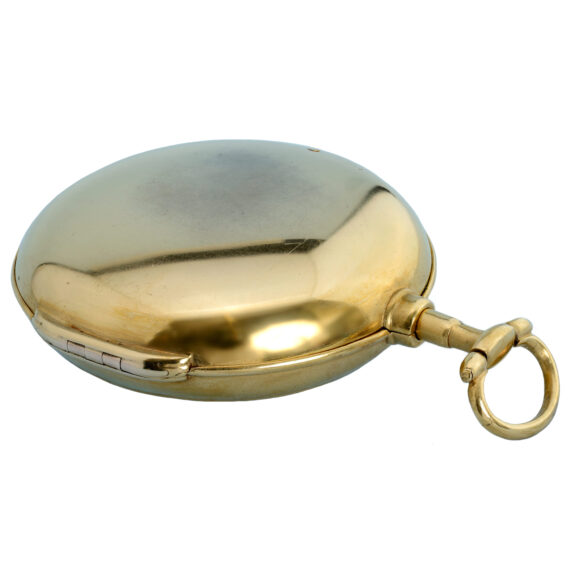 English centre seconds verge in gilt metal pair cases Circa 1790 English centre seconds verge in gilt metal pair cases Circa 1790