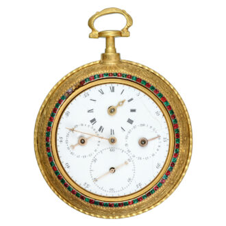 English verge by Brockbank with regulator calendar dial Circa 1790