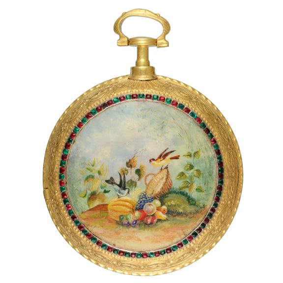 English verge watch with regulator calendar dial Circa 1790
