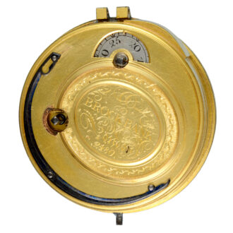 English verge by Brockbank with regulator calendar dial Circa 1790