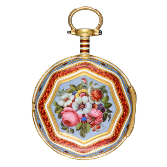 A triple cased gold and enamel Turkish market watch Circa 1795 A triple cased gold and enamel Turkish market watch Circa 1795