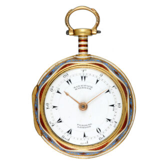 A triple cased gold and enamel Turkish market watch Circa 1795