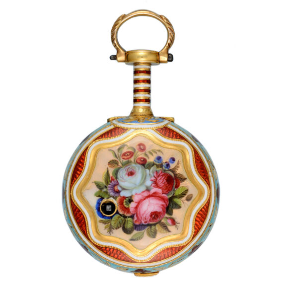A triple cased gold and enamel Turkish market watch Circa 1795 A triple cased gold and enamel Turkish market watch Circa 1795