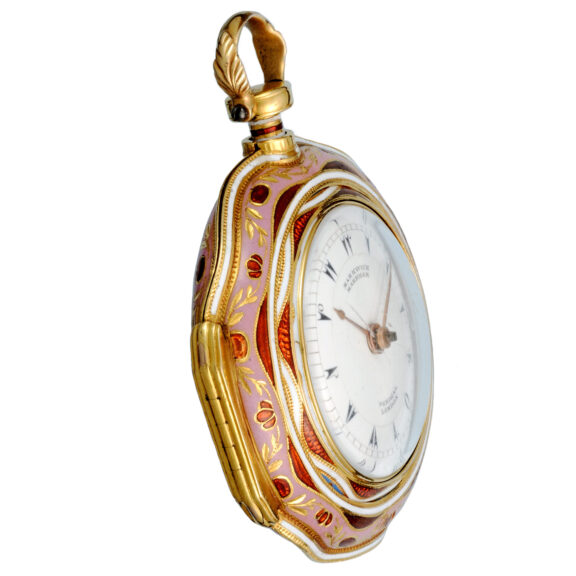 A triple cased gold and enamel Turkish market watch Circa 1795 A triple cased gold and enamel Turkish market watch Circa 1795
