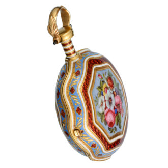 A triple cased gold and enamel Turkish market watch Circa 1795