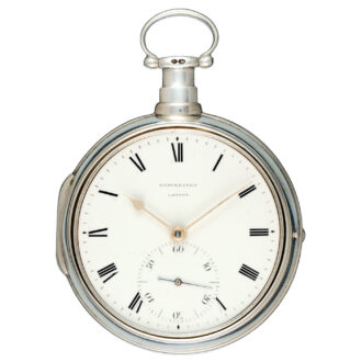 An English cylinder by Brockbanks in silver pair cases Circa 1813
