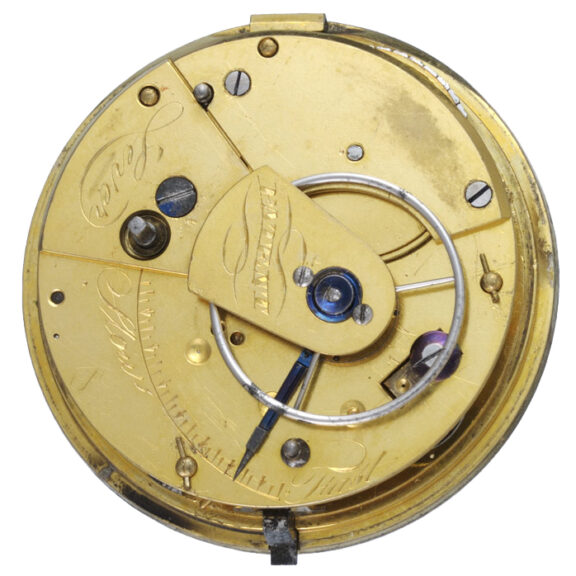 English silver open-faced rack lever pocket watch Circa 1819 English silver open-faced rack lever pocket watch Circa 1819