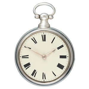 English Massey I lever pocket watch in silver pair cases Circa 1821