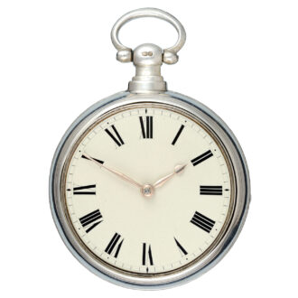 English Massey I lever pocket watch in silver pair cases Circa 1821