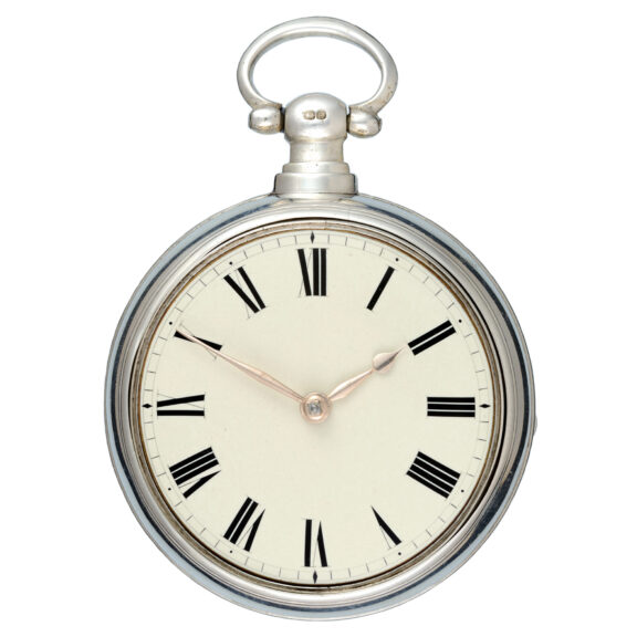 English Massey I lever pocket watch in silver pair cases Circa 1821