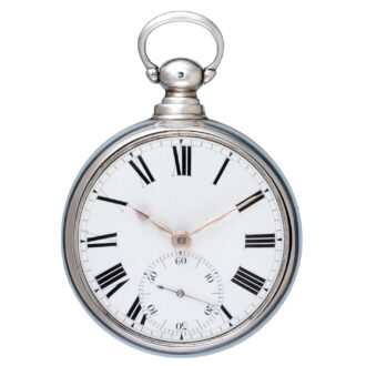 English Massey I lever pocket watch in silver pair cases Circa 1823