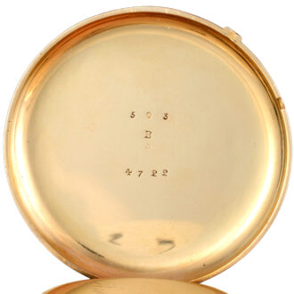 French quarter repeating lever in gold open face case Circa 1828