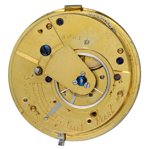 English silver open faced fusee lever pocket watch Circa 1829 English silver open faced fusee lever pocket watch Circa 1829