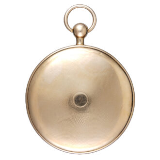 Swiss repeating cylinder with silver engine turned dial Circa 1830