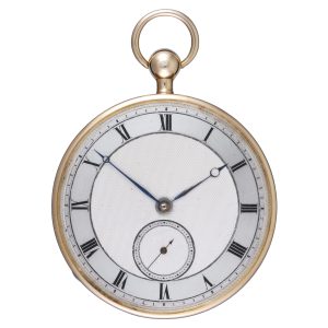 Swiss repeating cylinder with silver engine turned dial Circa 1830