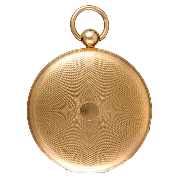 French gold cylinder with visible diamond set balance Circa 1830 French gold cylinder with visible diamond set balance Circa 1830