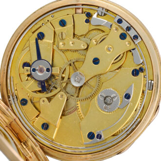 French gold quarter repeating cylinder pocket watch Circa 1830