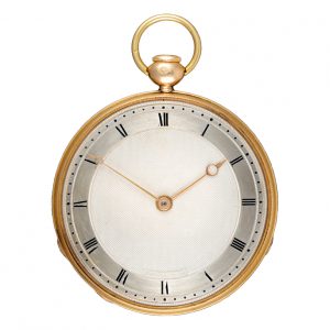 French gold quarter repeating cylinder pocket watch Circa 1830