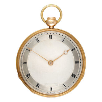 French gold quarter repeating cylinder pocket watch Circa 1830