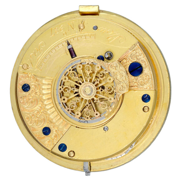 English silver verge watch with windmill automaton Circa 1831 English silver verge watch with windmill automaton Circa 1831