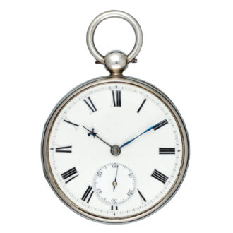 An English fusee duplex in a silver open face case Circa 1831