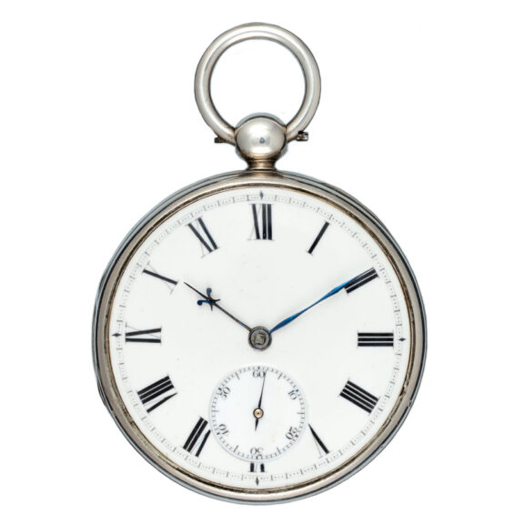 An English fusee duplex in a silver open face case Circa 1831