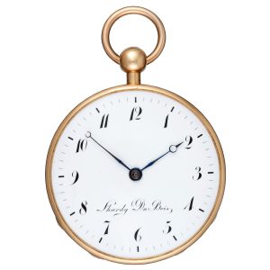 French gold quarter repeating cylinder pocket watch Circa 1835