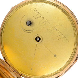 French gold quarter repeating cylinder pocket watch Circa 1835
