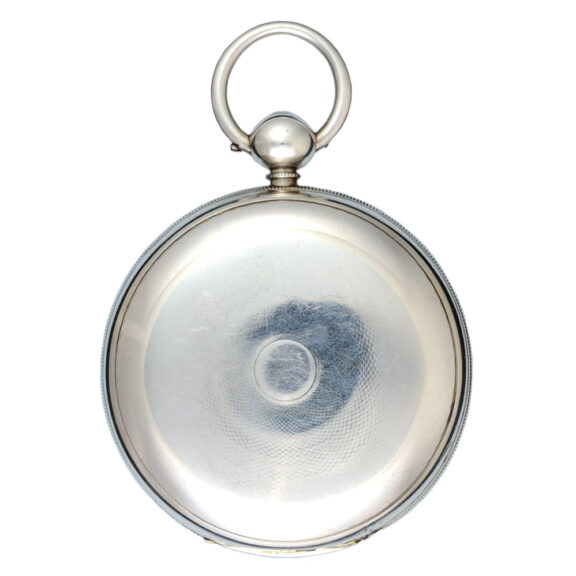 English silver fusee lever pocket watch with silver dial Circa 1840 English silver fusee lever pocket watch with silver dial Circa 1840