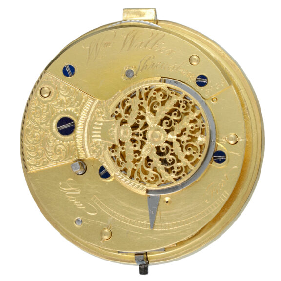 English silver verge with dial of the Oddfellows Society Circa 1841 English silver verge with dial of the Oddfellows Society Circa 1841