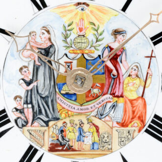 English silver verge with Oddfellows Society dial Circa 1843