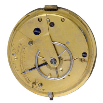 English silver lever with thirty tooth escape wheel Circa 1853