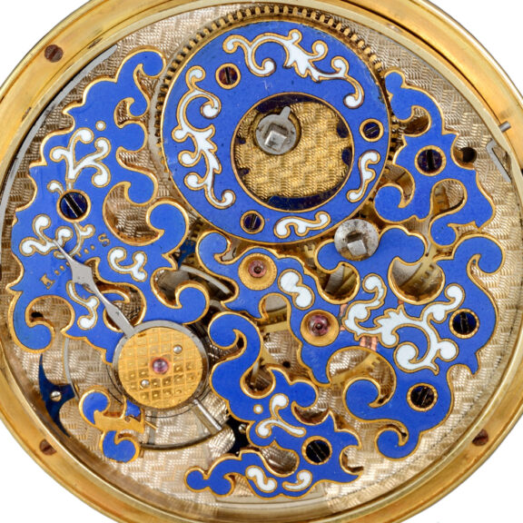 Swiss gold duplex made for the Chinese market Circa 1860 Swiss gold duplex made for the Chinese market Circa 1860