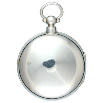 An English verge pocket watch in silver pair case Circa 1865 An English verge pocket watch in silver pair case Circa 1865