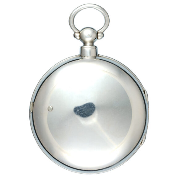 An English verge pocket watch in silver pair case Circa 1865 An English verge pocket watch in silver pair case Circa 1865