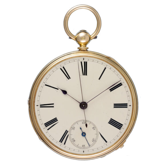 Swiss gold lever with independent centre seconds Circa 1873