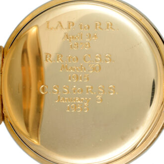 An English freesprung keyless fusee with up/down dial Circa 1877