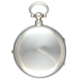 English silver half hunting pair cased verge watch Circa 1878